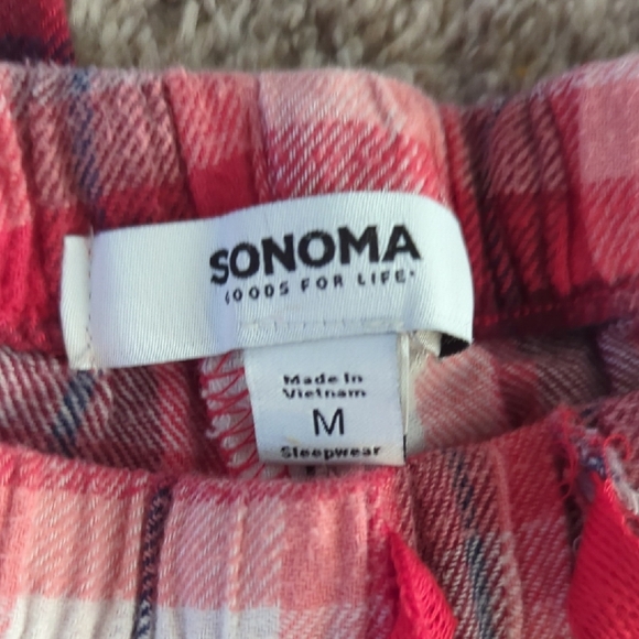 Red Plaid Lounge Pants - Picture 2 of 3